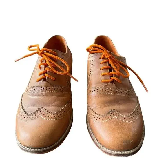 Fortress of Inca Women's Brown Leather Wingtip Oxford Loafer Flats Shoes Size 7 - Picture 10 of 10